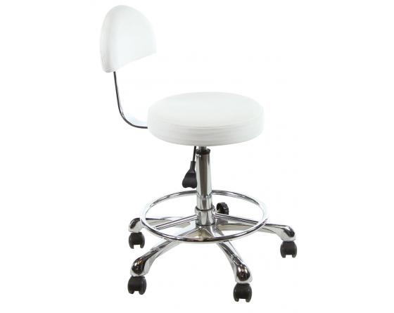 Tabouret pour table de massage avec dossier
